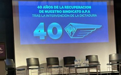 ✈ Participación de ATEGA en la conmemoración de los 40 años de recuperación del sindicato APA.